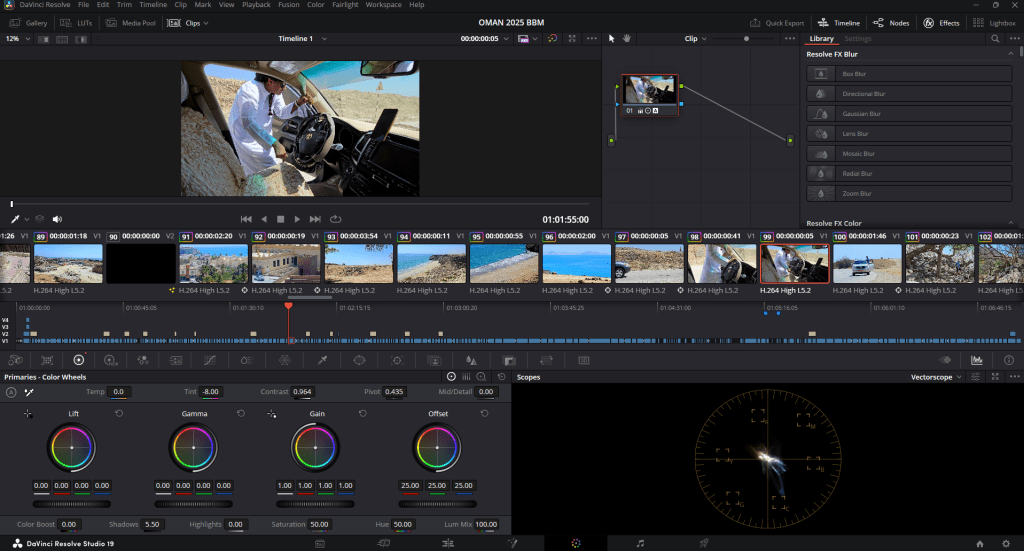 Postprodukcja filmów z wakacji - Color Grading
