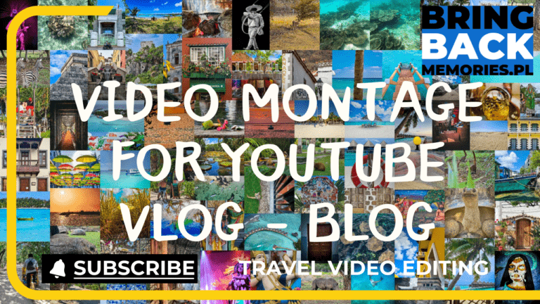 Travel video montage for Youtube